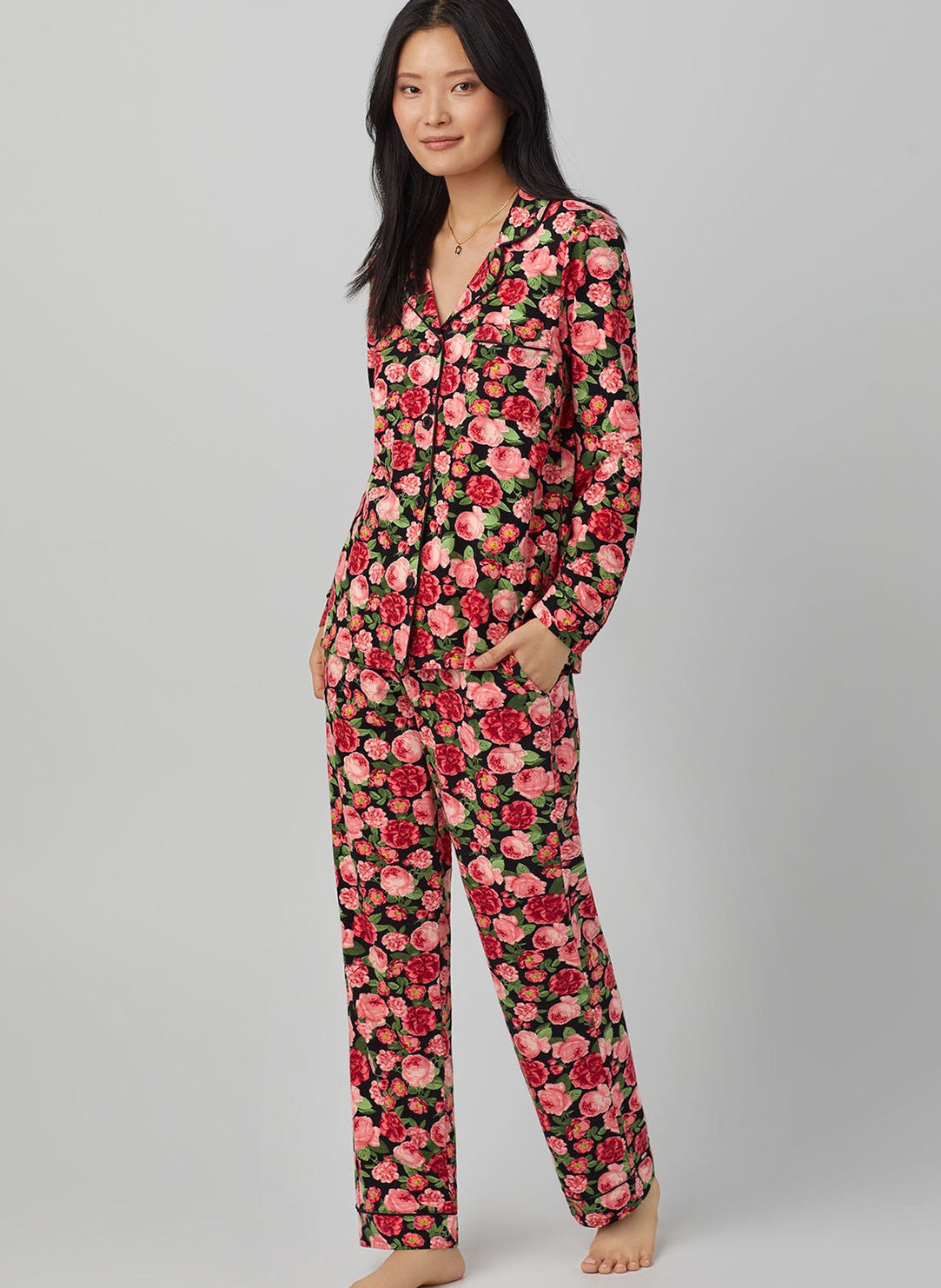 Bedhead Roses are Red Long Sleeve Classic Pajama Set