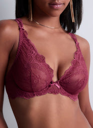 Danse Des Sens Mulberry Triangle Plunge Bra