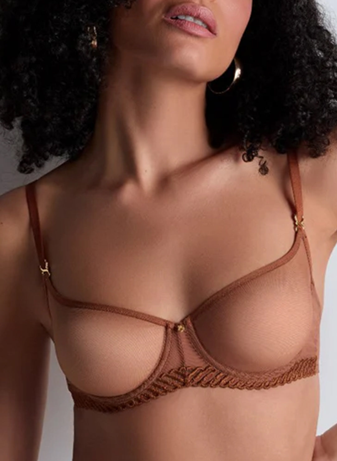 Sheer Emotion Honey Demi Cup Bra