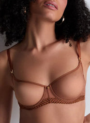 Sheer Emotion Honey Demi Cup Bra