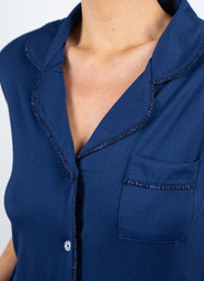 Jolene Navy Short Pajama Set
