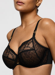 Naica Black Full Cup Bra
