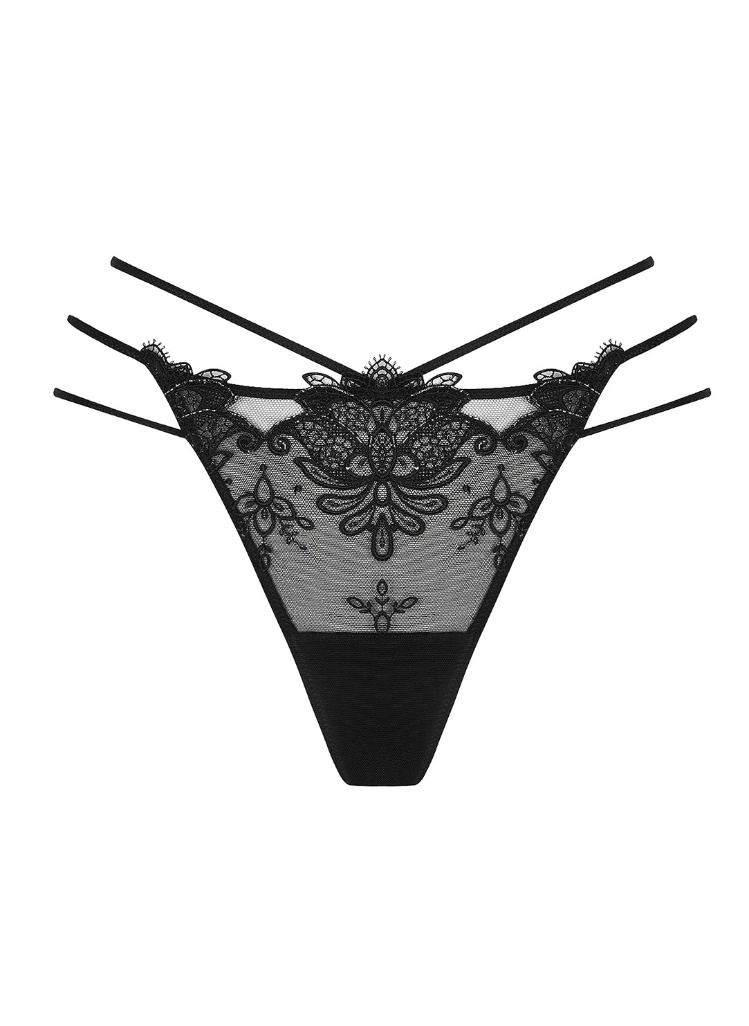 Diva Glamour Black String Thong