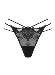 Diva Glamour Black String Thong