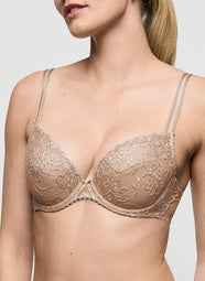 Jane Sand Push-up Bra Removable Pads