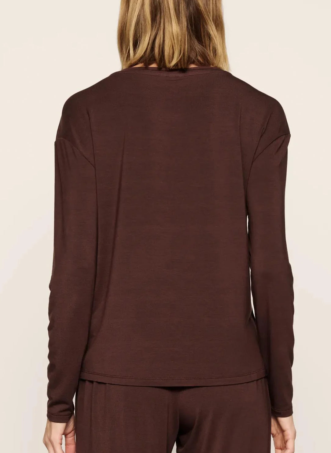 Gisele Separates Chocolate Lounge Top