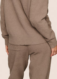 Recycled Boucle Deep Taupe Jogger