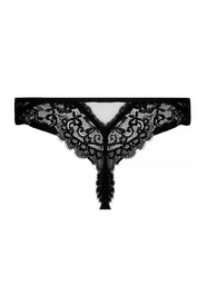 Desirs De Venise Black String Thong