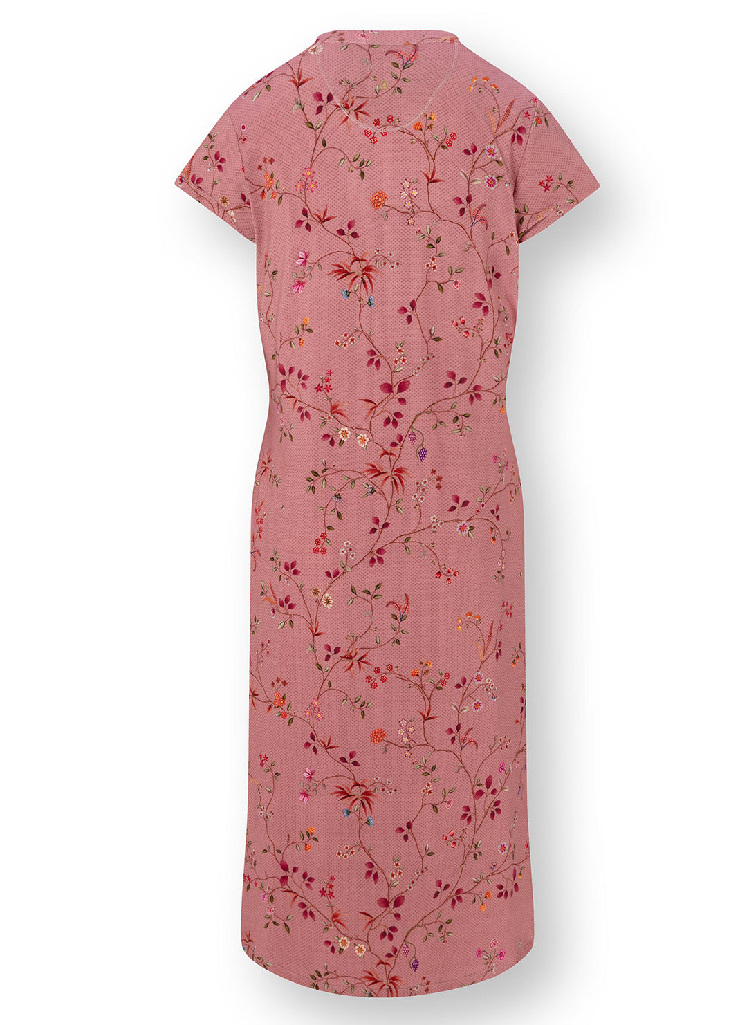 Delhi Dreams Pink Dalia Short Sleeve Night Dress