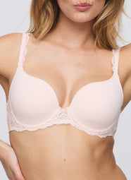Cyrile Crystal Pink Padded Bra Heartshape