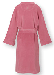 Velvet Pink Naomi Kimono Short Robe