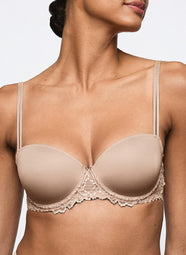 Jane Sand Padded Balcony Bra