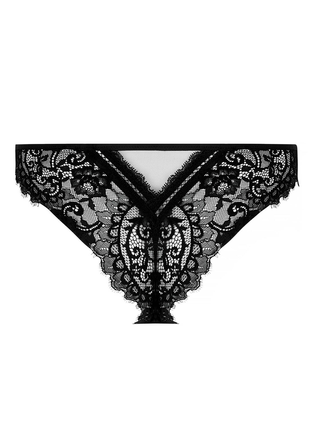 Desirs De Venise Black Thong