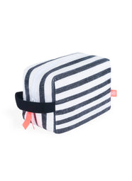 El Leopoldo Black Stripe Jumbo Rectangular Clutch Bag