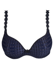 Avero Velvet Blue Padded Bra Heartshape