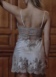 Vita Natural/Gravier Lace Bottom Chemise
