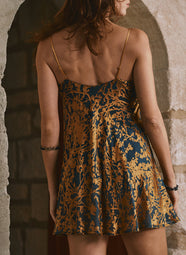 Dahlia Mousseline Dore Print Burnout Chemise