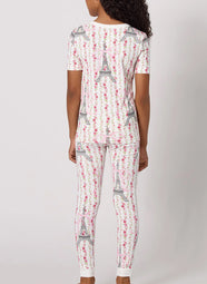 Fleur de la Tour White Kid's SS PJ Set