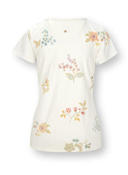 Blossom Chique White Tilly Short Sleeve Top