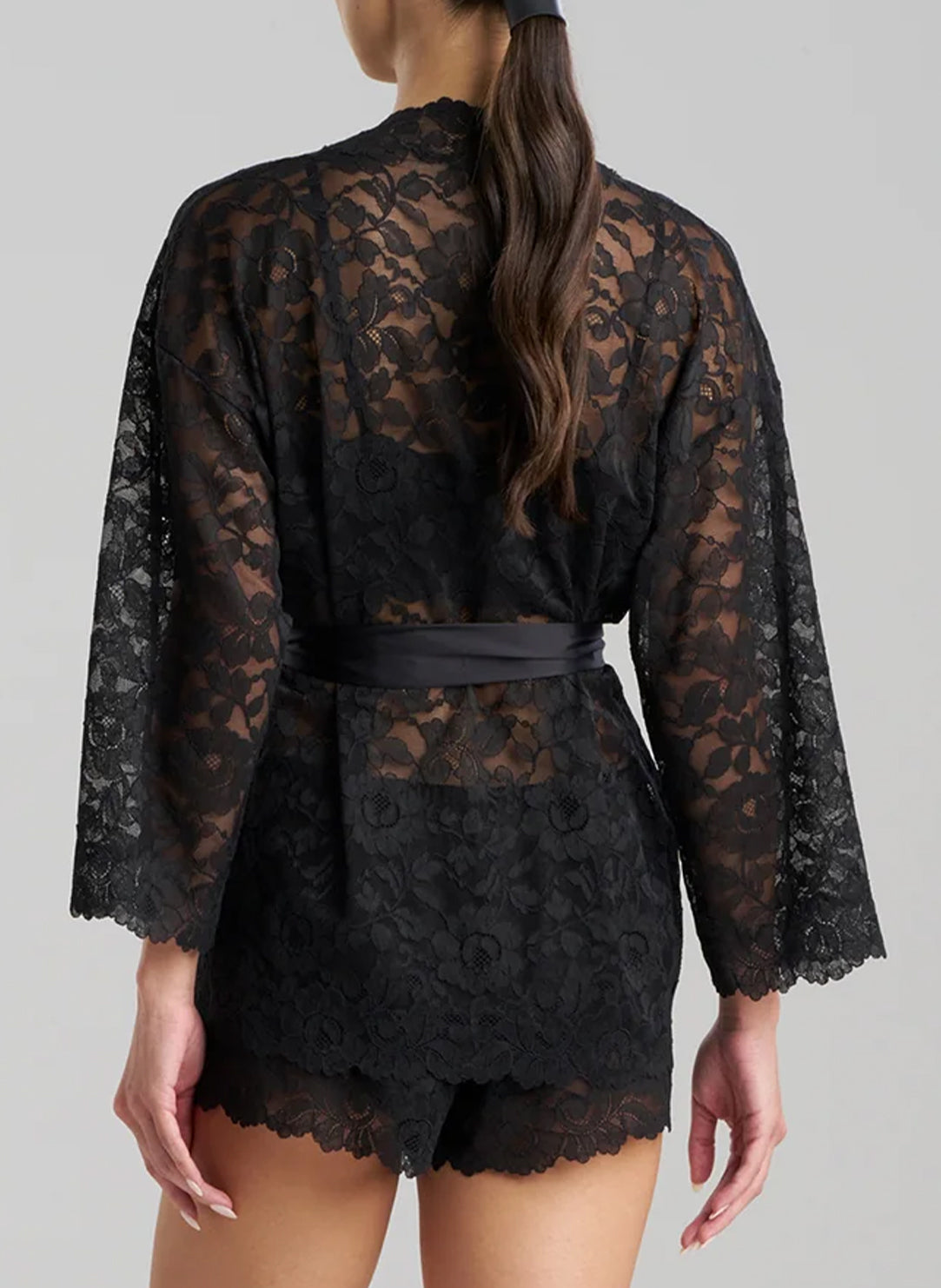 Peony Black Wrap