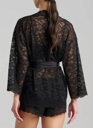 Peony Black Wrap
