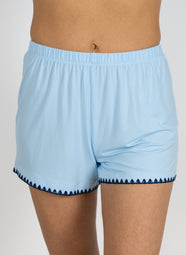 Cute Stitching Cool Blue Cami Short Set