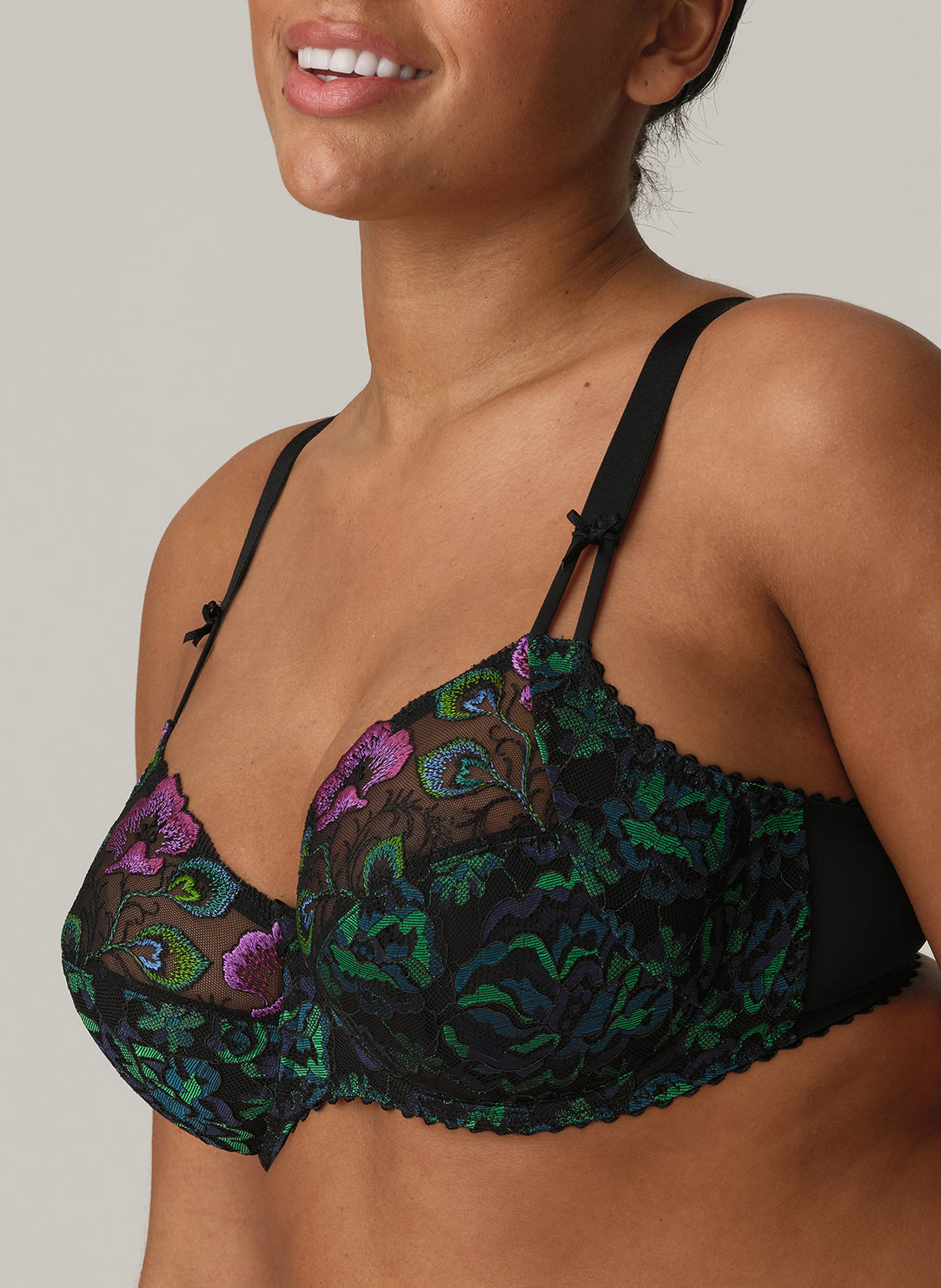 San Angel Peacock Feather Full Cup Bra