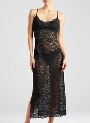 Peony Black Lace Gown