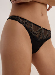 Splendor Of Senses Hypnotic Black Thong