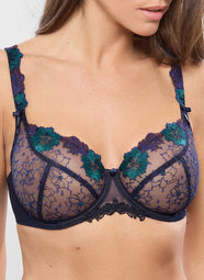 Clea Mystic Blue Low Necked Bra
