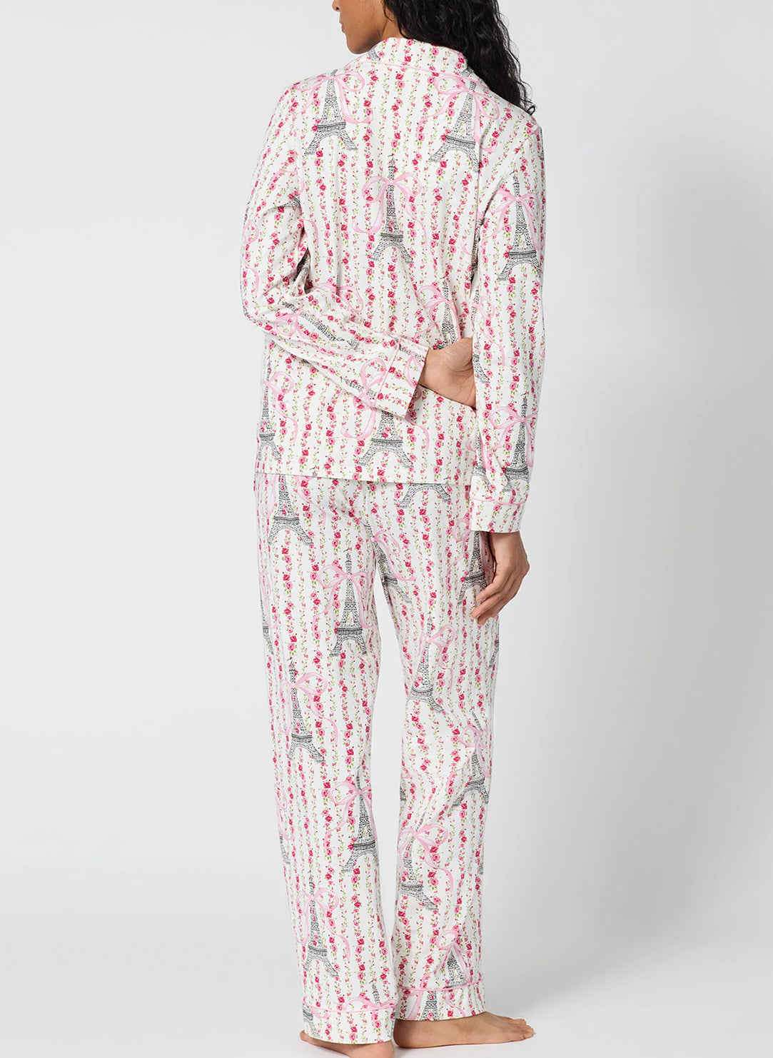 Fleur de la Tour White L/S Classic PJ Set