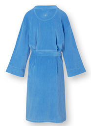 Velvet Blue Naomi Kimono Short Robe