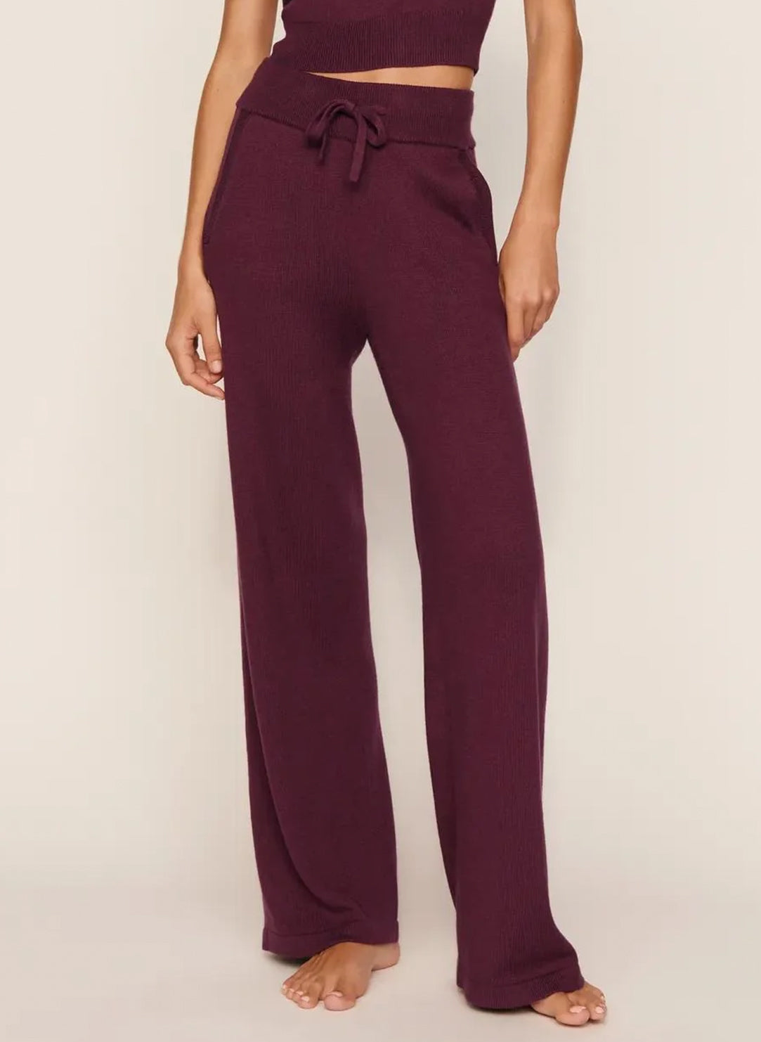 Recycled Sweater Wildberry Pant
