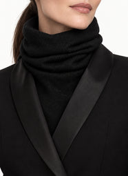 Luxe Knit Black Neckwarmer