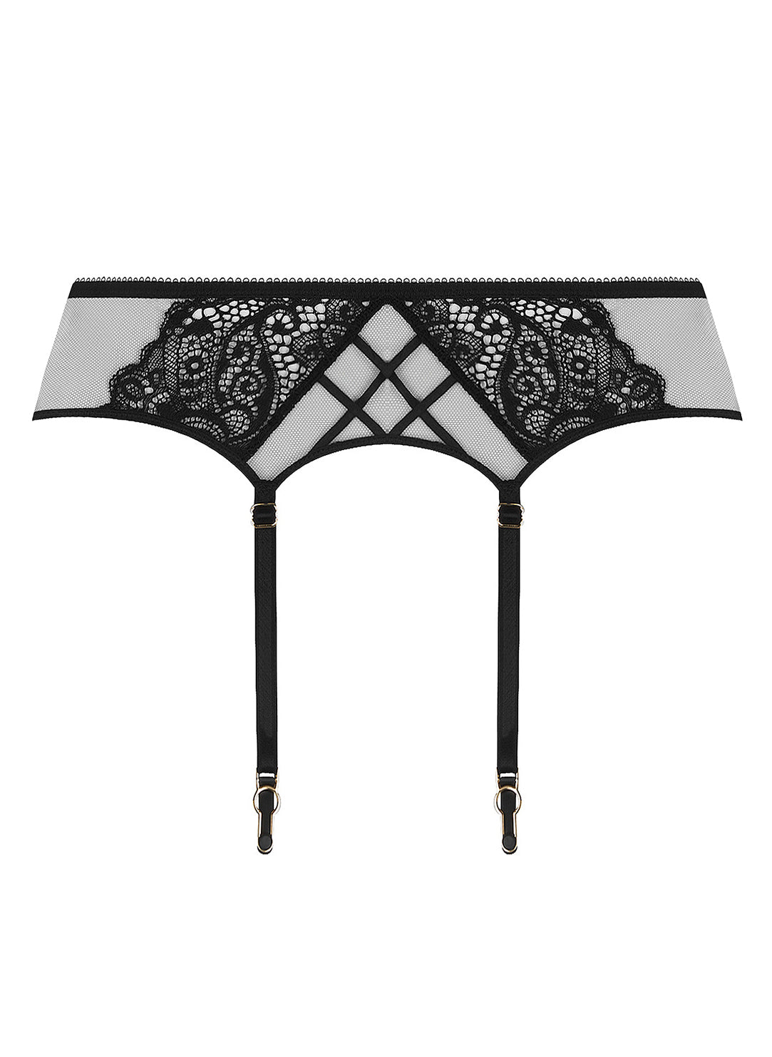 Diva Glamour Black Garter Belt