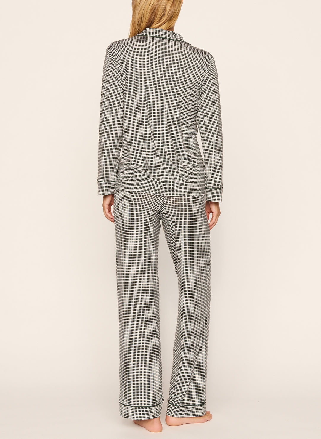 Gisele Printed Cabin Check Pajama Set