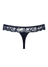 Madison Velvet Blue Thong