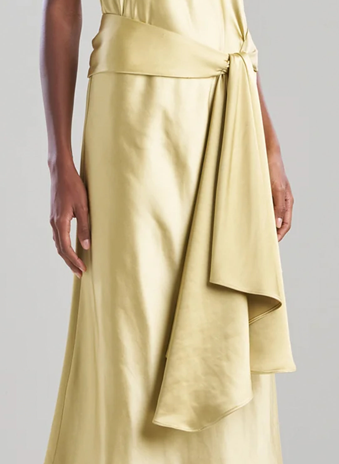 Luxe Satin Gold Scarf Belt
