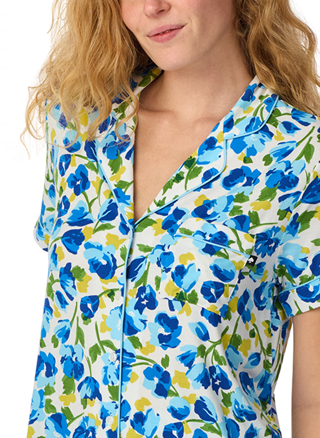 Blooming Garden White Cropped PJ Set