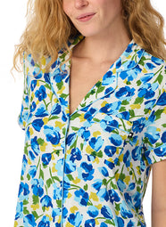 Blooming Garden White Cropped PJ Set