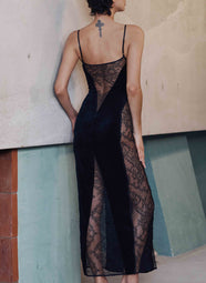 Billie Velours Noir Gown
