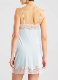 Enchant Sea Green Lace Trim Chemise