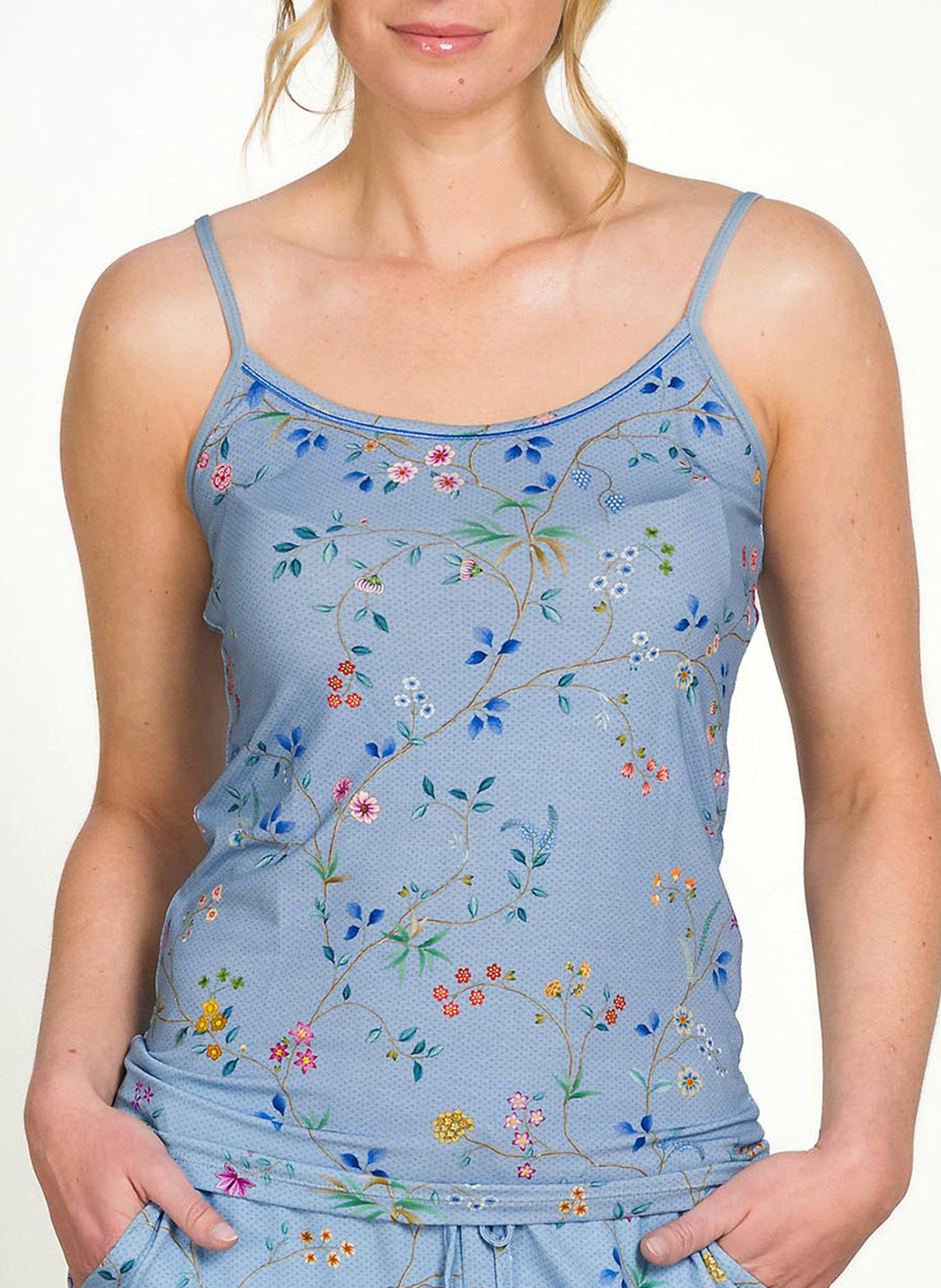Delhi Dreams Blue Selena Camisole