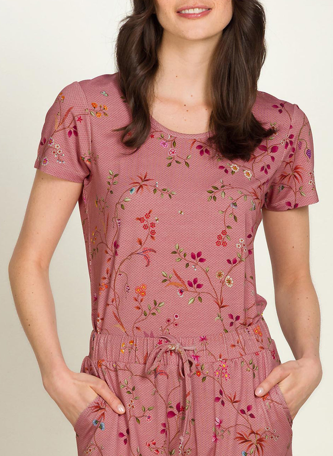 Delhi Dreams Pink Tilly Short Sleeve Top