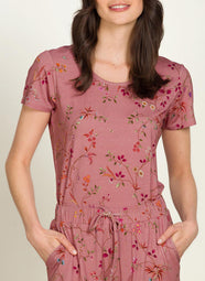 Delhi Dreams Pink Tilly Short Sleeve Top