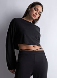 Night Crush Black Pajama Pant