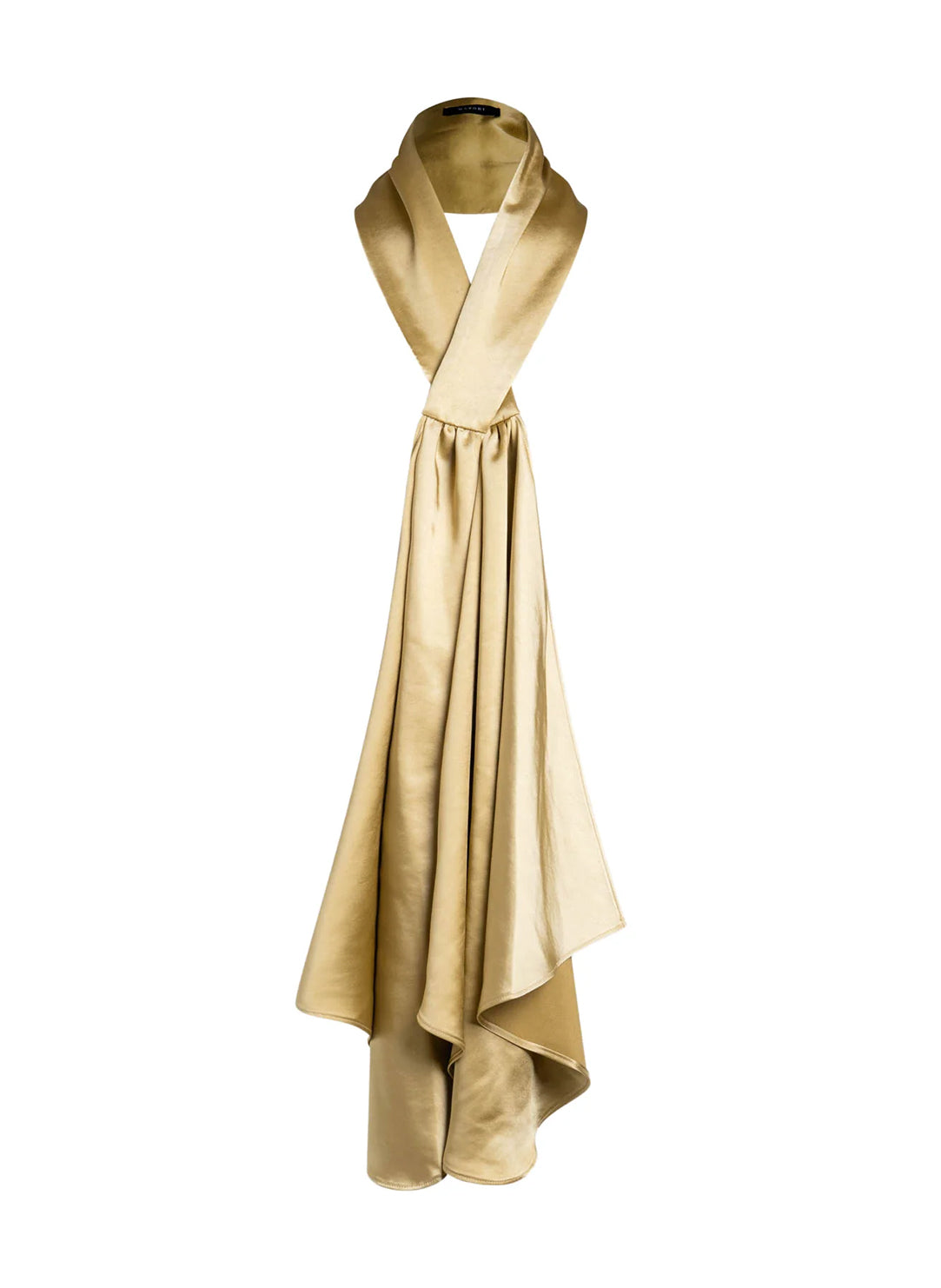 Luxe Satin Gold Scarf Belt