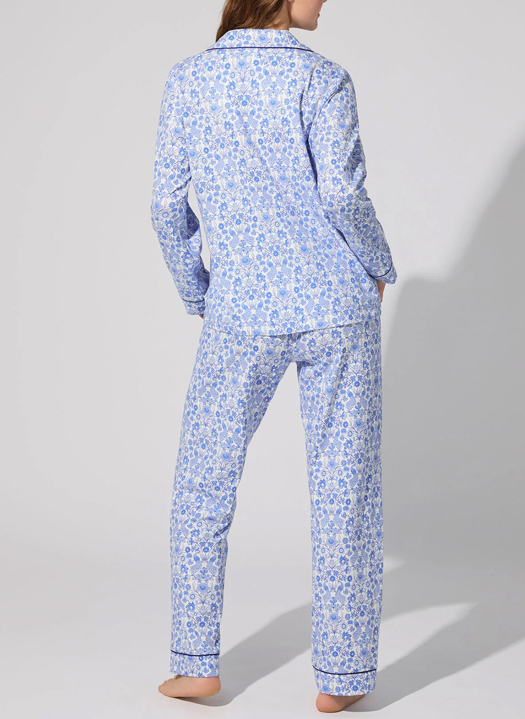 Bloomscape White Long Pajama Set