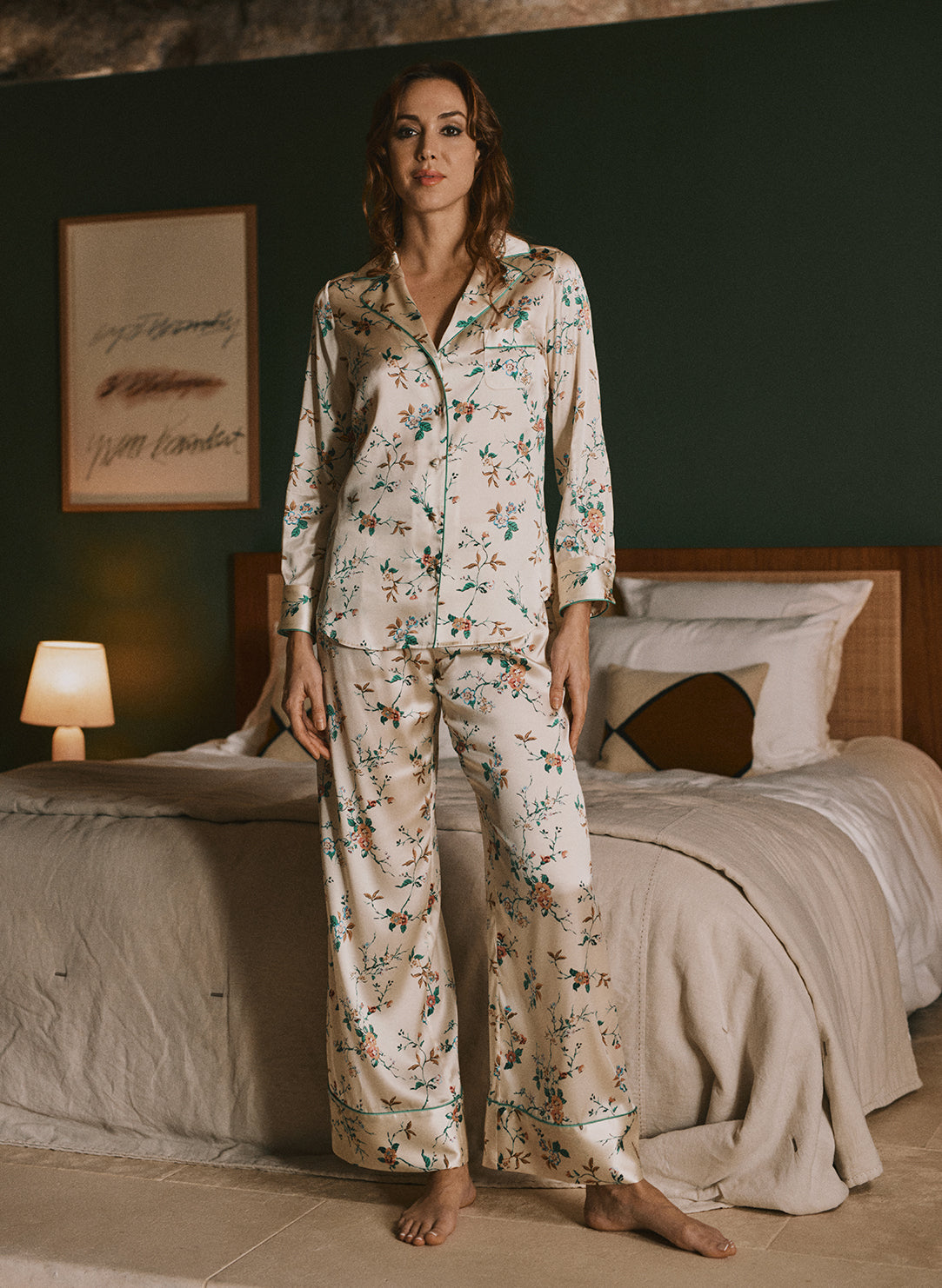 Daisy Imprime Daisy Print Pajama Set