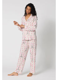 Fleur de la Tour White L/S Classic PJ Set
